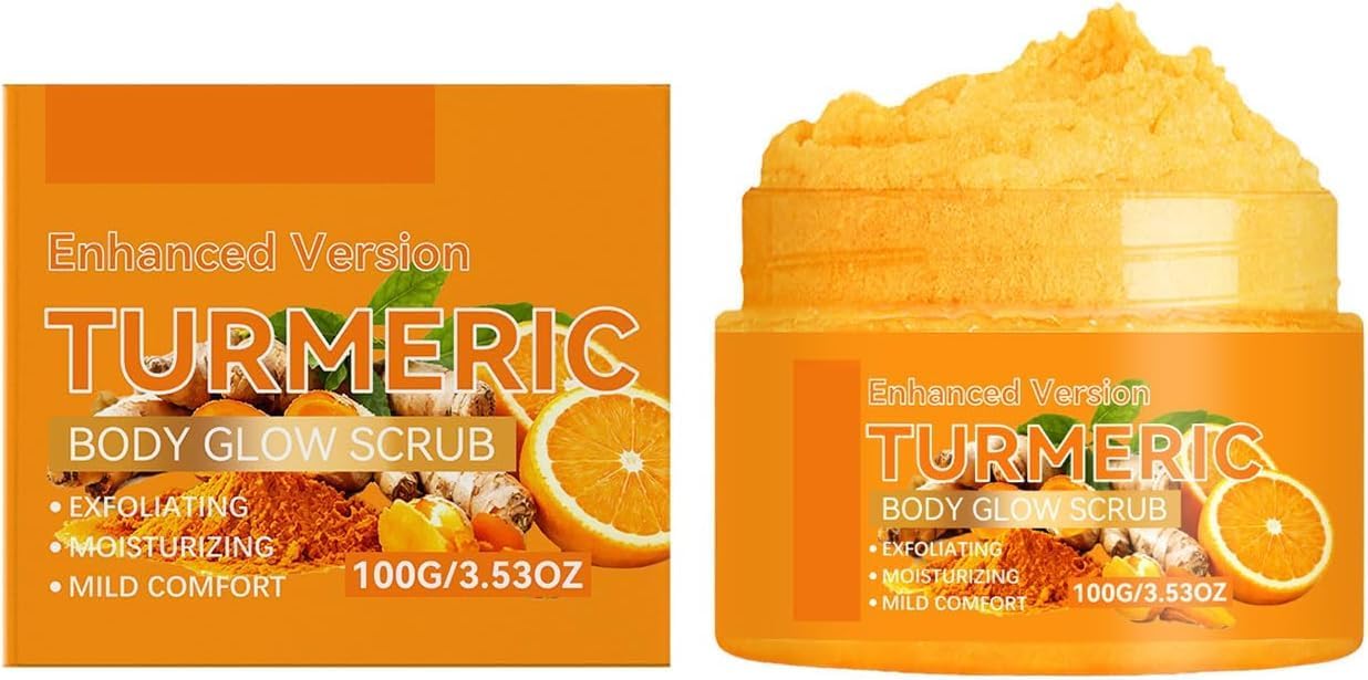 Turmeric Exfoliating Body Glow Scrub 100g | Moisturizing Body Polish for Gentle Exfoliation | Refreshing Skin Care for Smooth, Soft & Radiant-Looking Skin | Suitable for All Skin Types-picture-15