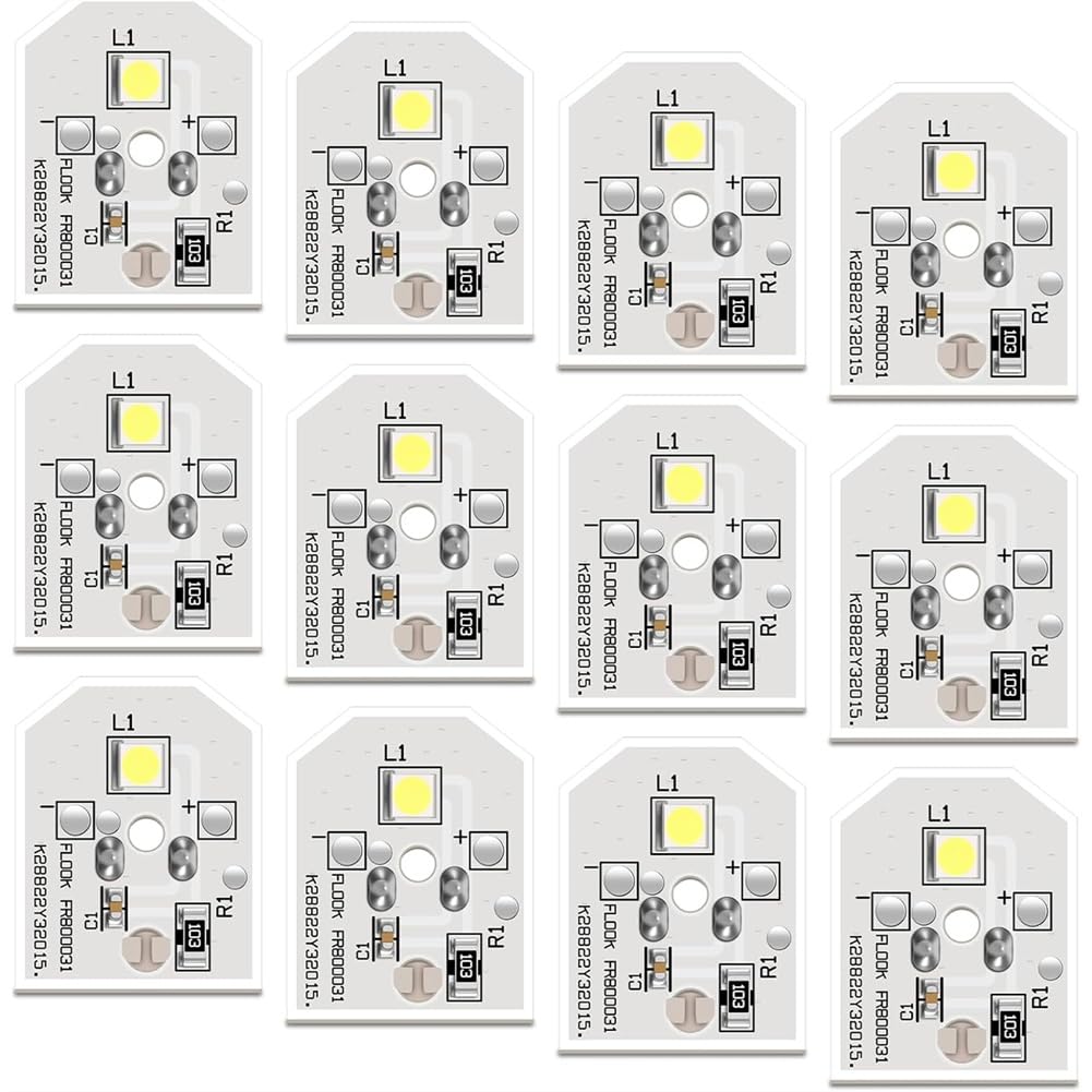 Ampoule LED Réfrigérateur WR55X25754 W55x11132 Pack de 12 Pièces de Rechange AP5646375