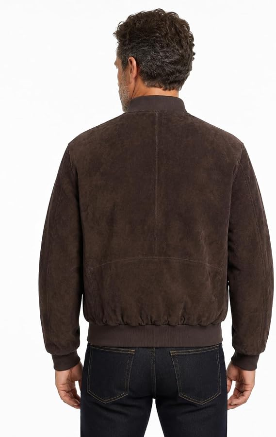 REED EST. 1950 Men's Luxury Suede Leather Baseball Jacket
