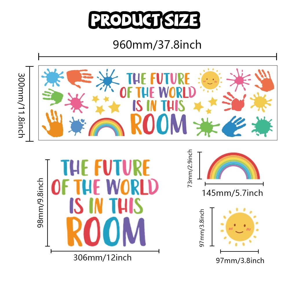 Peacoblue Colorful Inspirational Words Wall Stickers Decals Decor Removable Peel and Stick - Image 3
