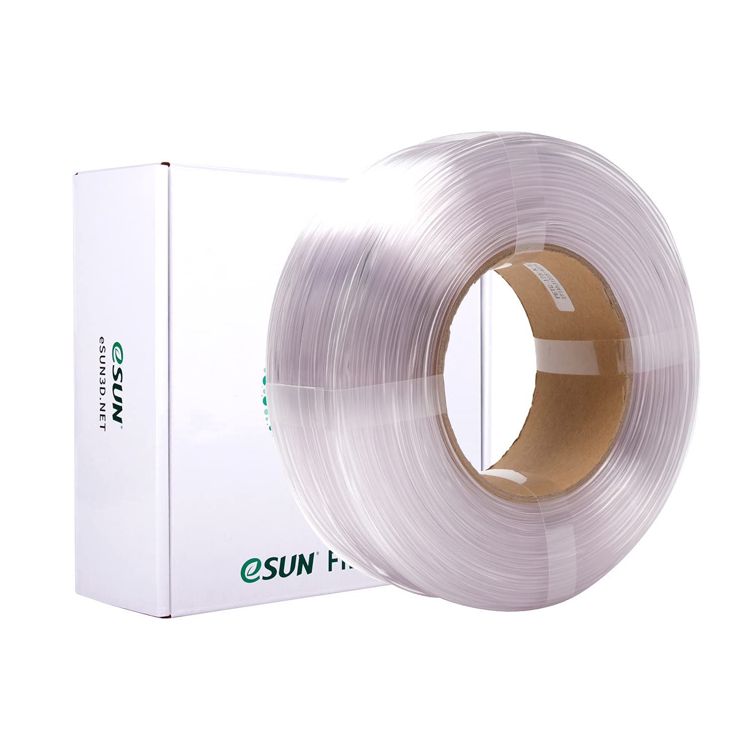eSUN PETG Refilament 1.75mm, 3D Printer Filament Refill PETG, Dimensional Accuracy +/- 0.05mm, 1KG (2.2 LBS) Spoolless Filament for 3D Printers, Natural