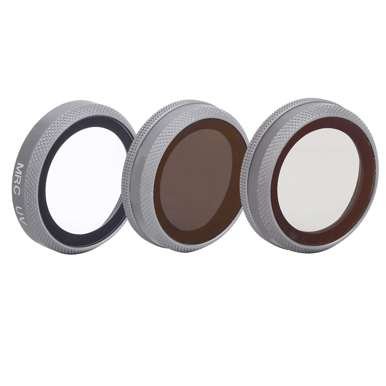 Juego de filtros para lentes de cámara Material de alta definición Aleación de aluminio 2 Drone UV ajustable CPL ND8-PL