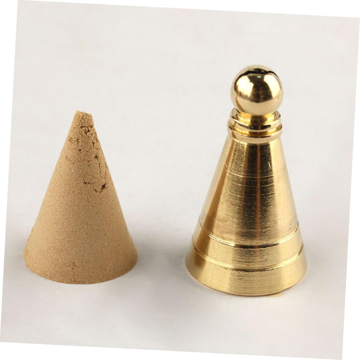3 pièces Moule à Cônes Laiton Moules DIY pour Fabrication Cône Outils Pratiques pour Projets Maison et Accessoires