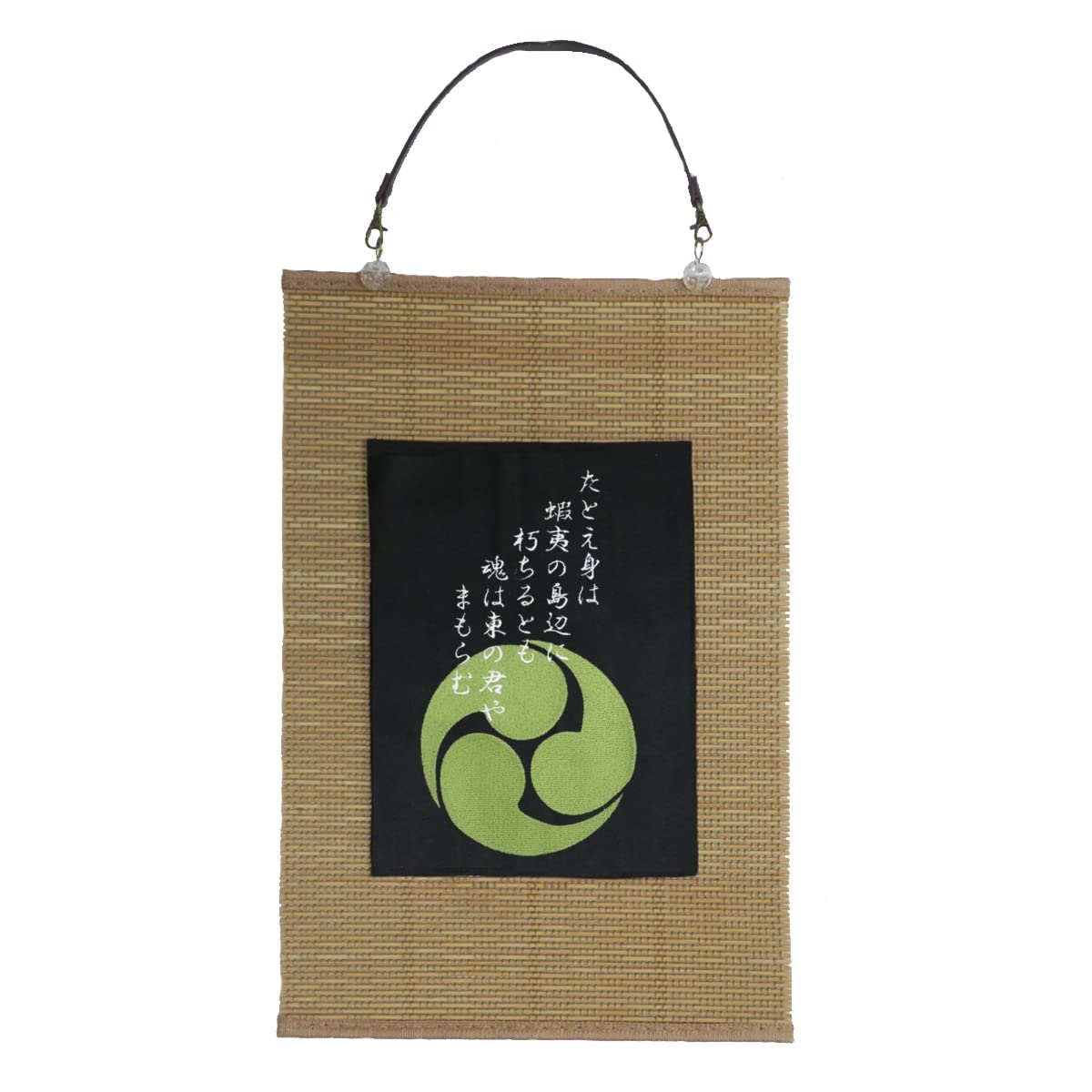 掛け軸2本と家紋付タペストリー 金剛力士 仁王 Cタイプ 阿吽 梵字 刺繍 和風 壁掛け 壁飾り