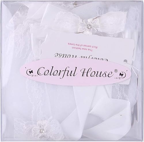 Miniatura 5 de Velos florales de primera comunión para niñas, corona de perlas blancas