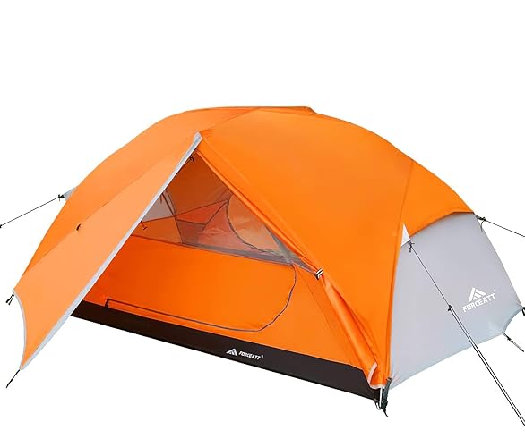 Forceatt Tent for 2 and 3 Person is Waterproof and Windproof, Camping Tent for 3 to 4 Seasons,Lightweight Aluminum Pole Backpacking Tent Can be Set Up Quickly,Great for Hiking