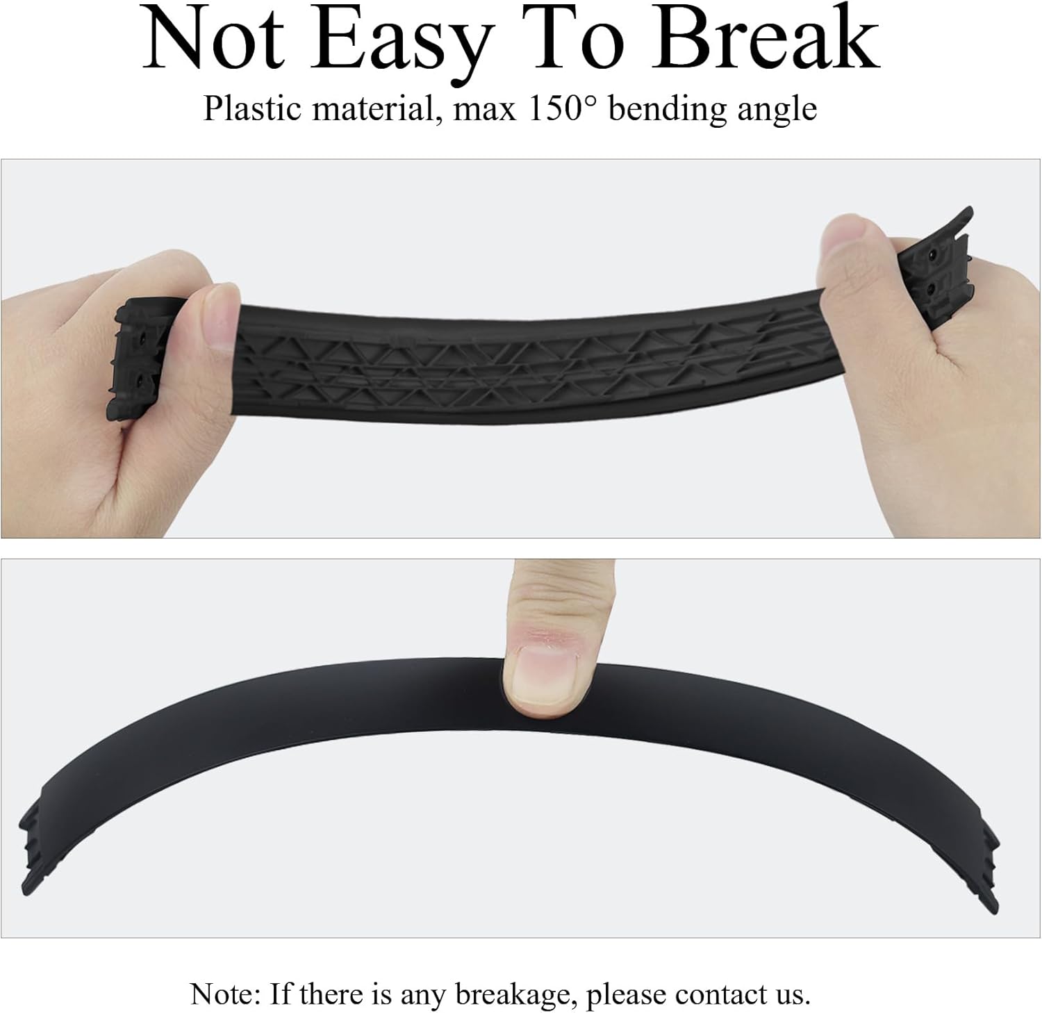 Solo 4 Replacement Headband & Hinge Replacement for Beats Solo 4 Headphone,Durable Parts Accessories Repair Kit Set(Matte Black)