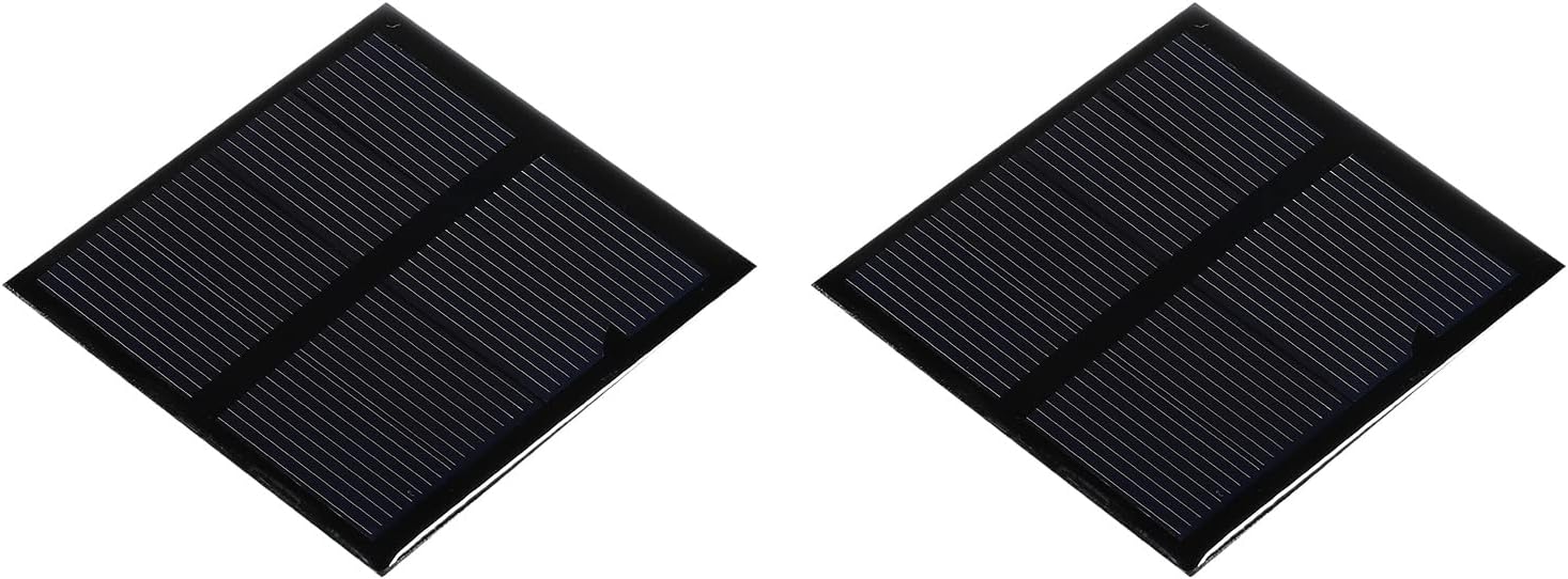 MECCANIXITY Mini célula de panel solar 2V 150mA 0.3W 2.362 in x 2.362 in para proyecto de energía eléctrica DIY paquete de 2