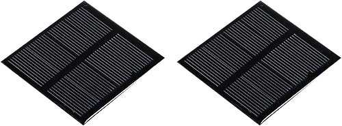MECCANIXITY Mini célula de panel solar 2V 150mA 0.3W 2.362 in x 2.362 in para proyecto de energía eléctrica DIY paquete de 2