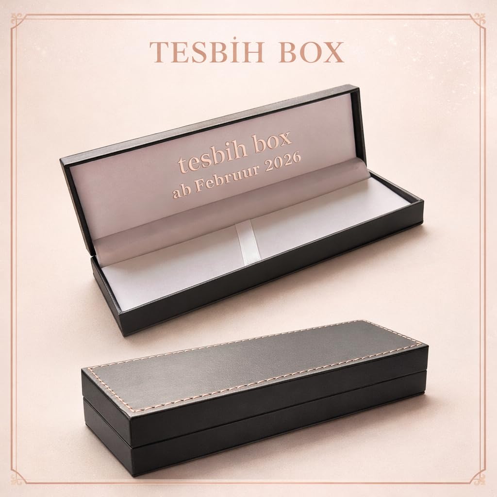 Personalisierter Tesbih mit Namen - Emotionales Geschenk für Männer & Frauen - Handgefertigt Handmade Germany - Premium Geschenk mit Box - Individuelles Unikat Anfertigung mit Wunschnamen