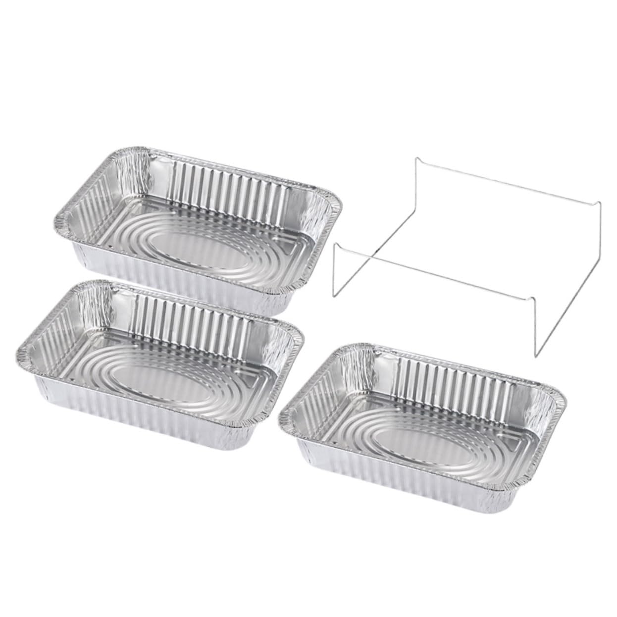 UTHCLO 4pcs Aluminum Foil Pan Food Containers with Lids Food Grill Meal Prep Freezer Drip Pans Square Pan Kabob Grill Roaster Pans Barbecue Pan Takeaway Food Trays Tin Foil Tin Plate