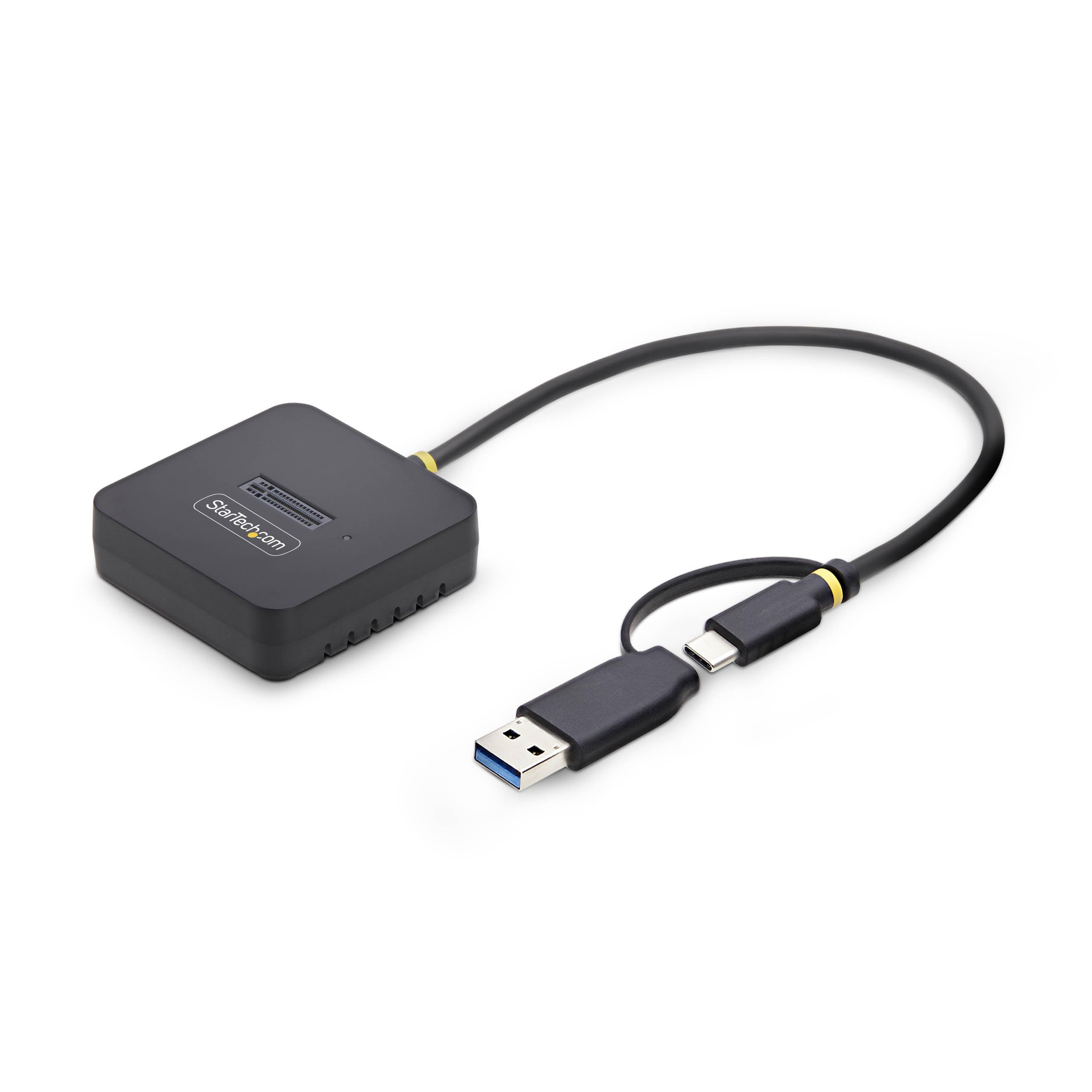 StarTech USB-C/USB-A to M.2 NVMe Dock Adapter, 10Gbps, Tool-Free External M.2 NVMe SSD Reader