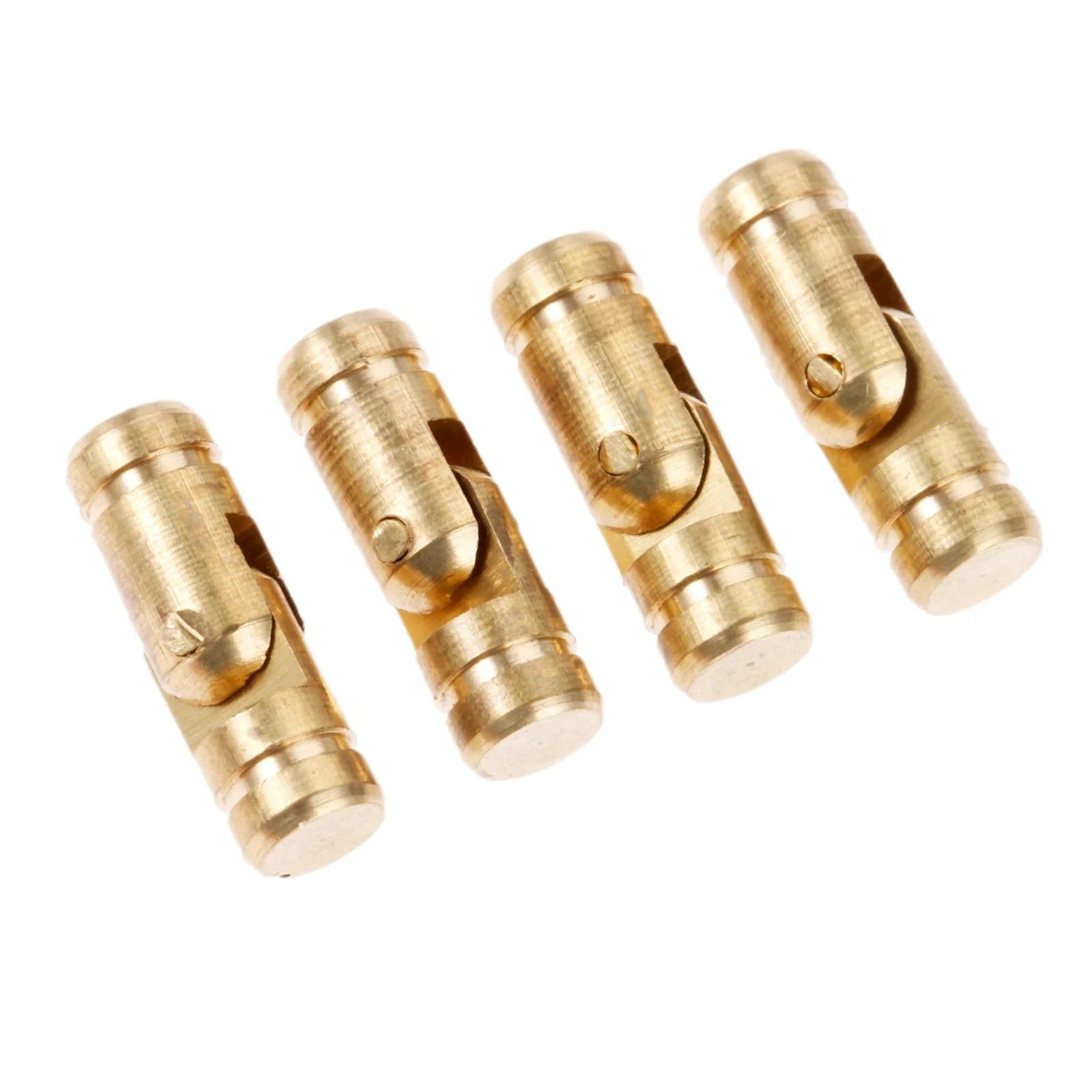 Rmwkrmogrf 5X15mm Cylinder Brass Copper Invisible Concealed Barrel Hinge Bolt Wood Boxes Door Hinges Antique Furniture Hardware 4Pcs(5X15mm)