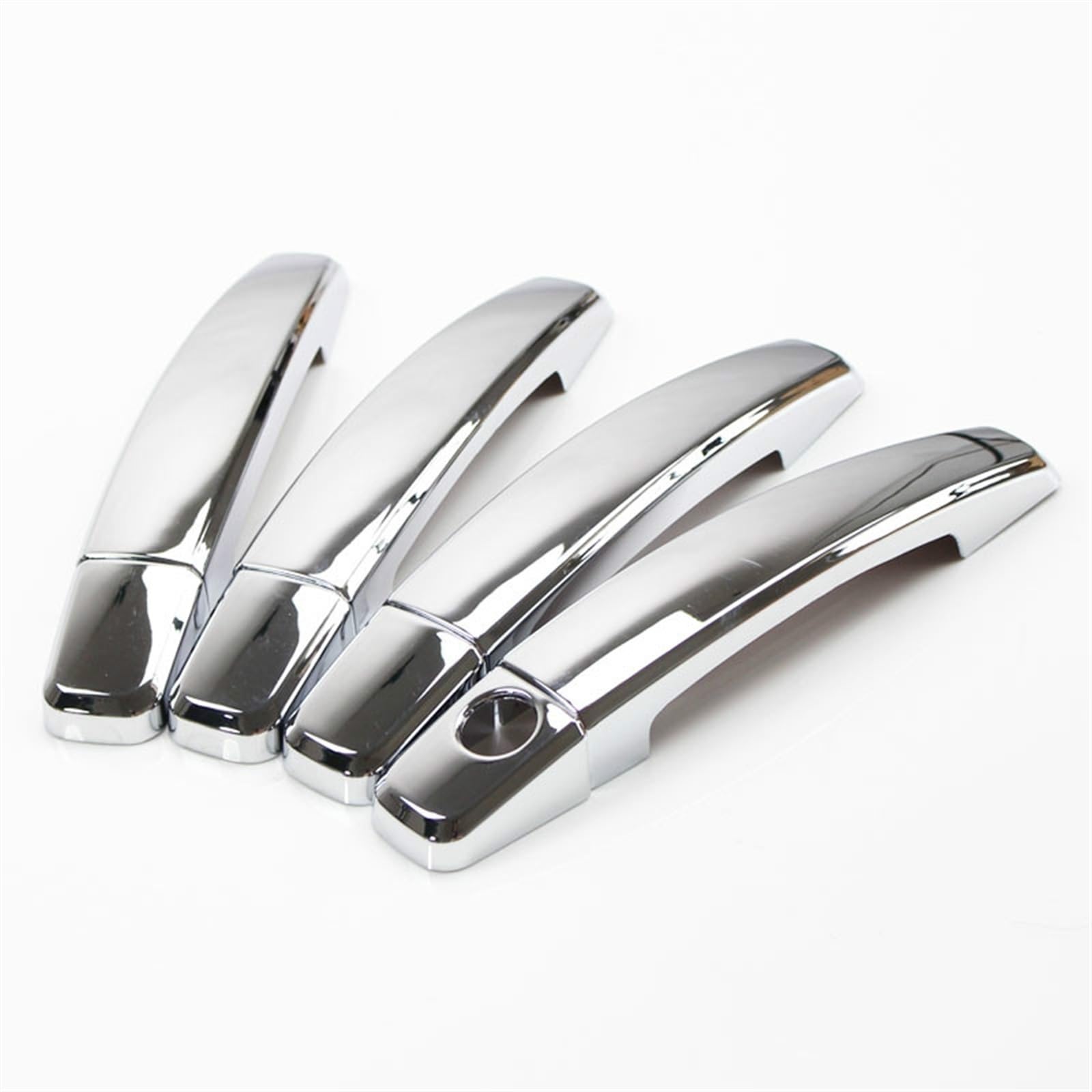 KJHOPY Chrome Car Door Handle Covers Trim for Citroen C3 Mk1 2002 2003-2009 Exterior Cover Stickers Exterior Door Handle(Style1)