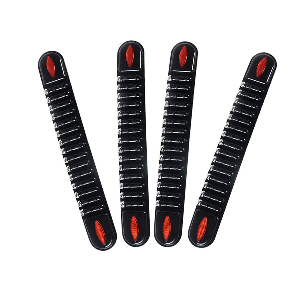 idain 4 PCS Car Anti-Collision Bumper Protector Trim Anti-Scratch Sticker Bar Strip for Cars,Black