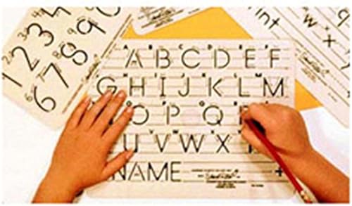 Plantilla Mauscrito Mayúsculas Letras y Números