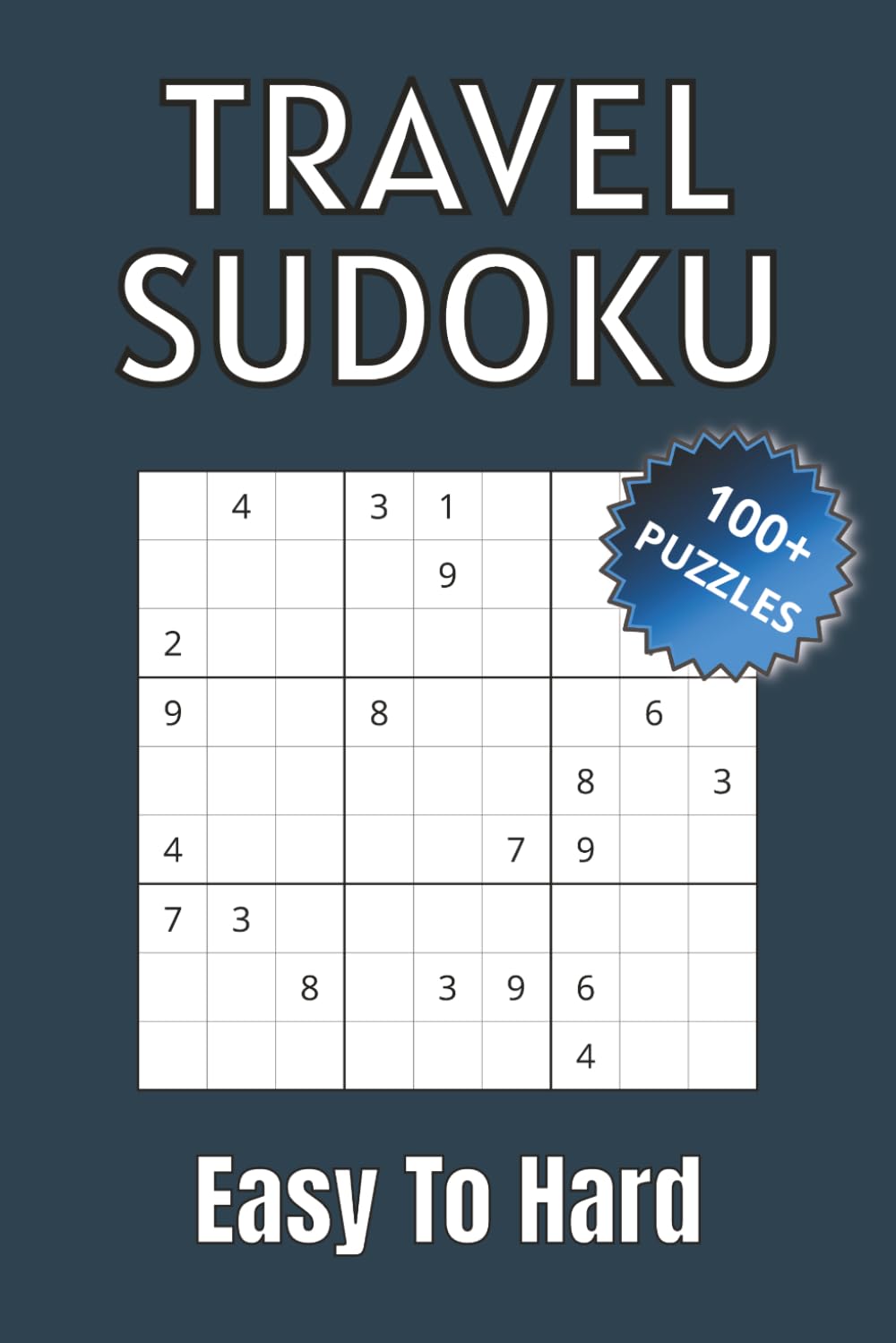 Travel Sudoku Puzzle Book: sudoku puzzle perfect for travel | Botton Tile | 6x9 inches, 110 pages | 100+ Puzzles | Solutions Included