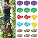 12 Pezzi Prese d'arrampicata per Bambini, 6 Cinghie a Cricchetto, Multicolore Arrampicata su Roccia Parete di Arrampicata Stones Assortiti Kit bulloni, Portata Fino a 100 kg