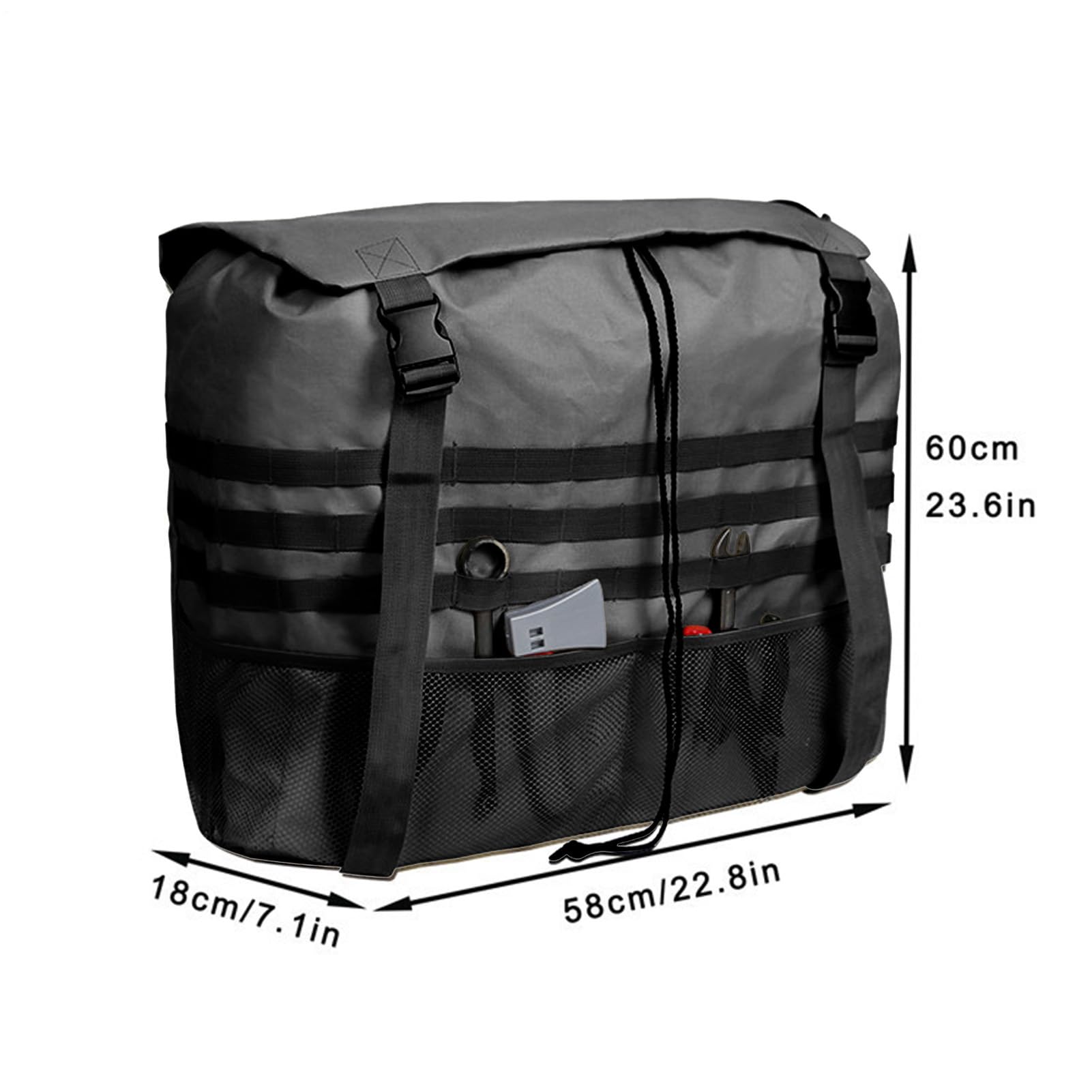 Sacco Rifiuti Ruota Scorta Fuoristrada Impermeabile Resistente UV Grande | Borsa Portaoggetti Da Portellone Adatto Per Fuoristrada Overlanding Escursionismo Auto Veicoli Camion E Camper