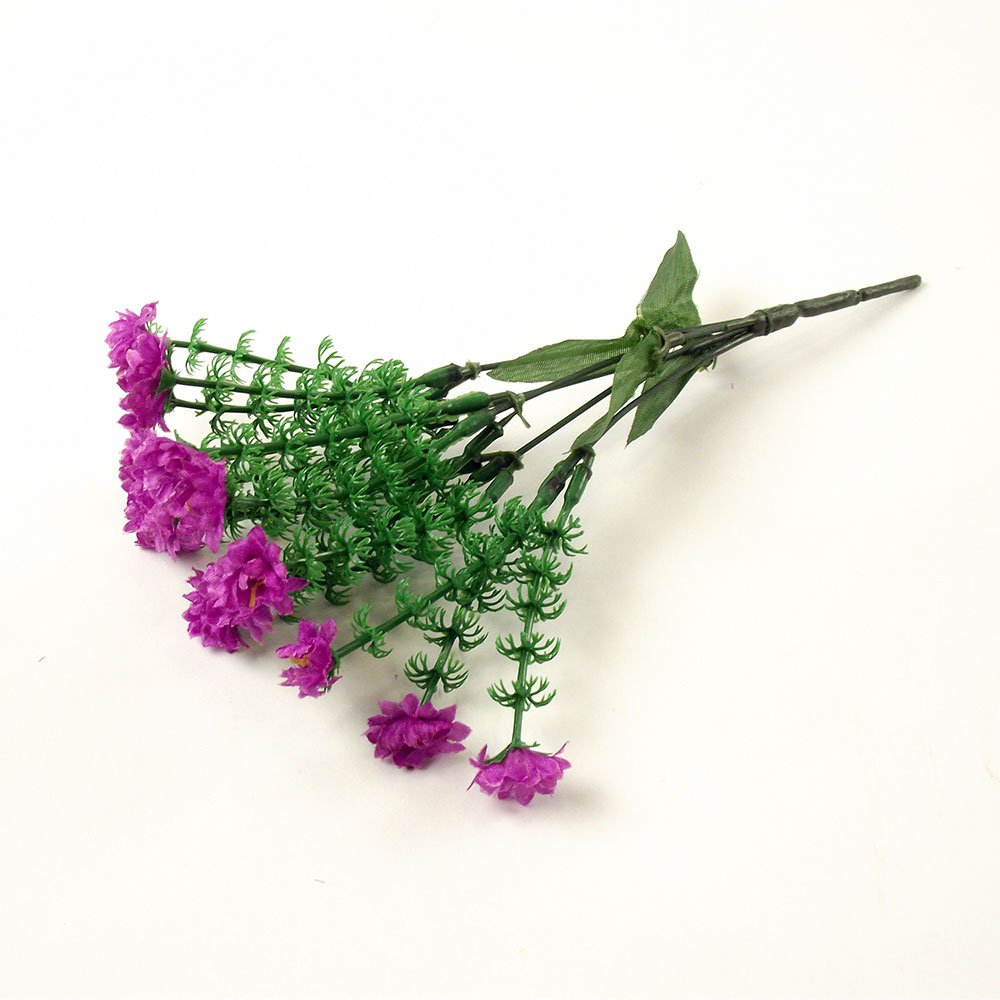 Meena Supplies Small 15 Head Gyp Bunch Purple - Artificial Flowers