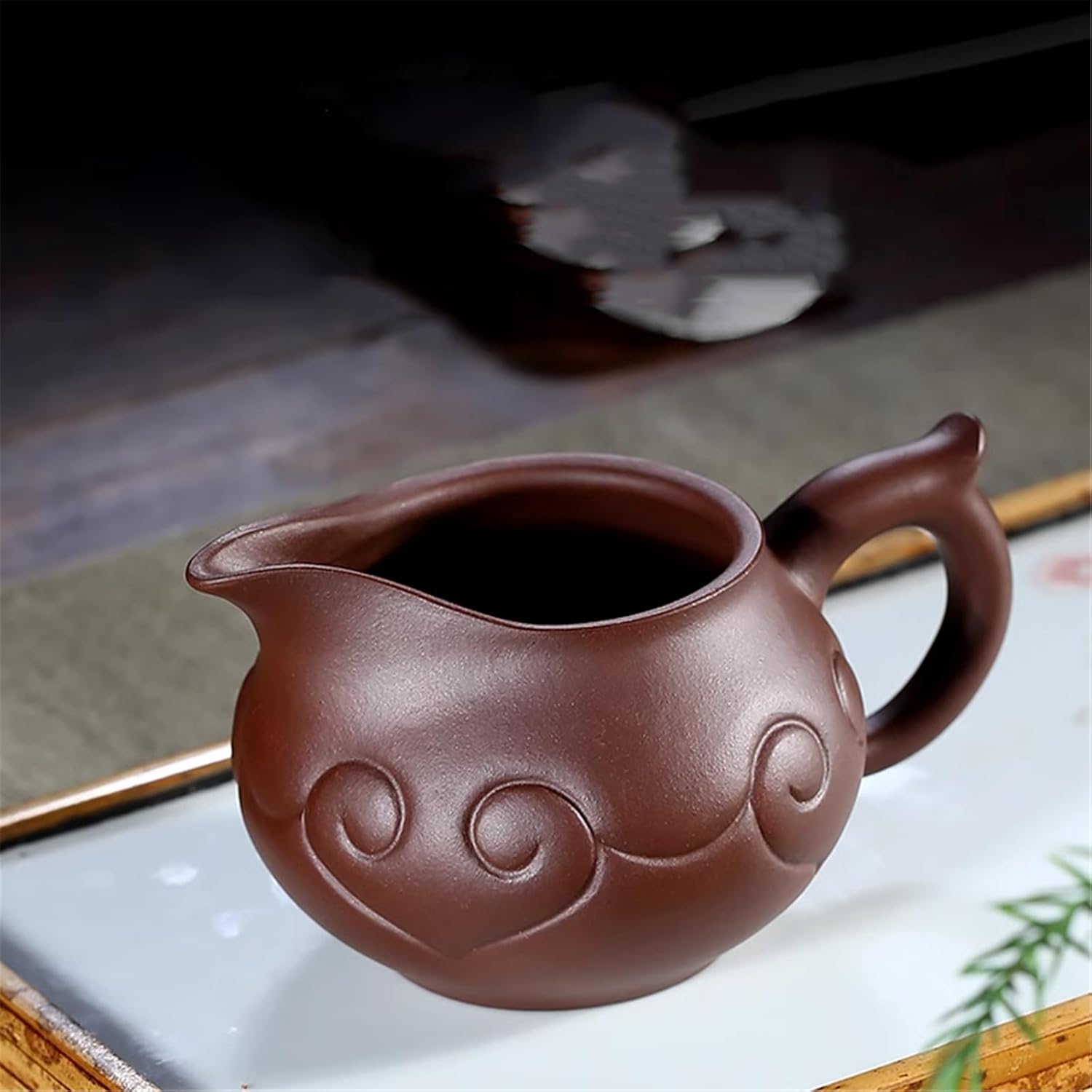 Purple Clay Fairness Cup, Full Handmade, Original Purple Mud, Tea Sea, Tea Strainer, Creative Tea Accessories-style1