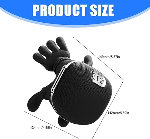 Miniatura 4 de Portable Heated Massager, Deep Tissue 4D Kneading Neck and Back Massage Pillow, Cordless Electric Shiatsu Massager for Pain Relief and Muscle