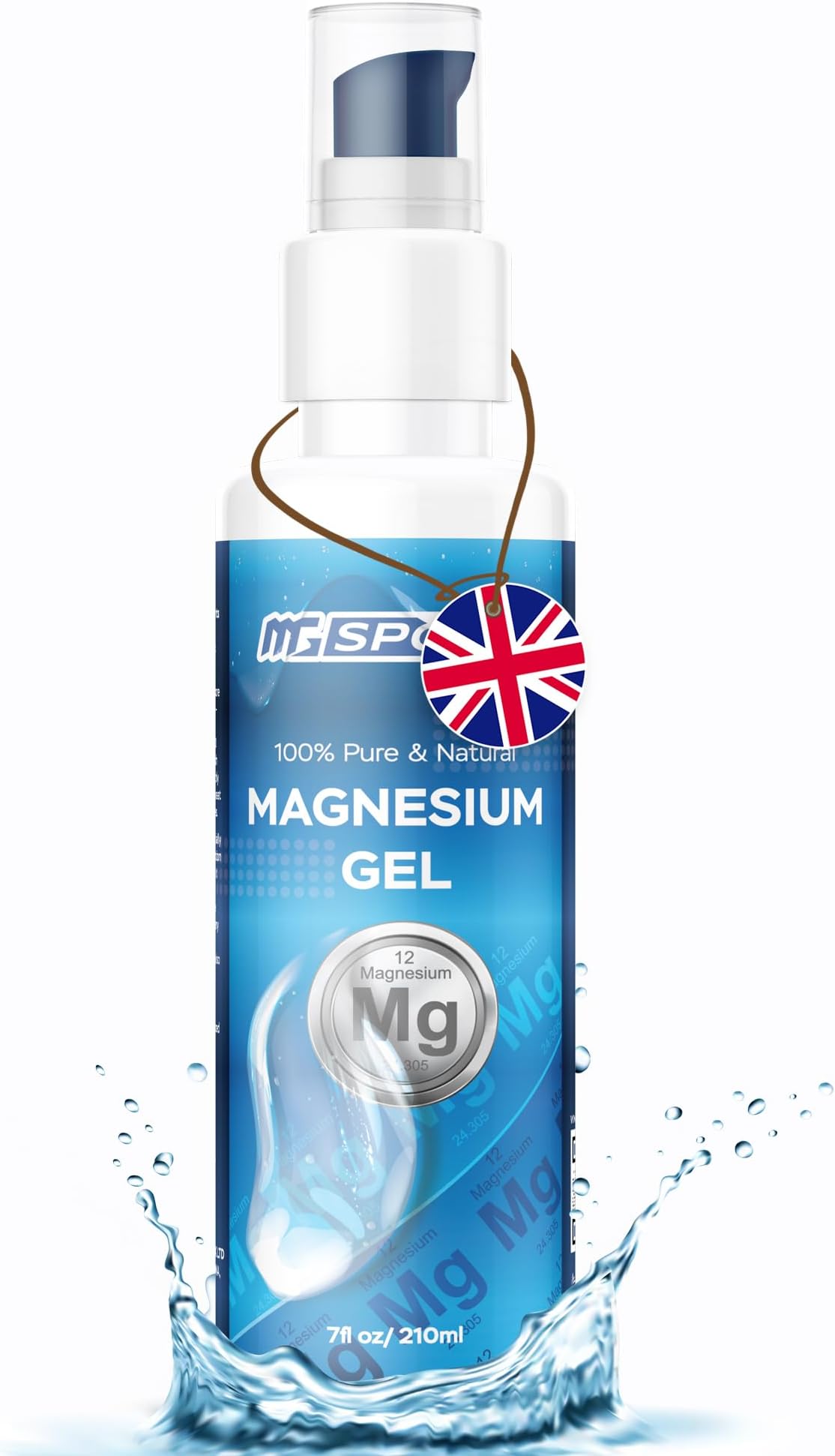 High Absorption Magnesium Gel: 20% More Magnesium Than Oil Sprays. Fast Transdermal Relief for Leg Cramps & Sore Muscles. Less Itch, No-Sting Dead Sea Formula. 210ml - 840 Rubs - Made in UK
