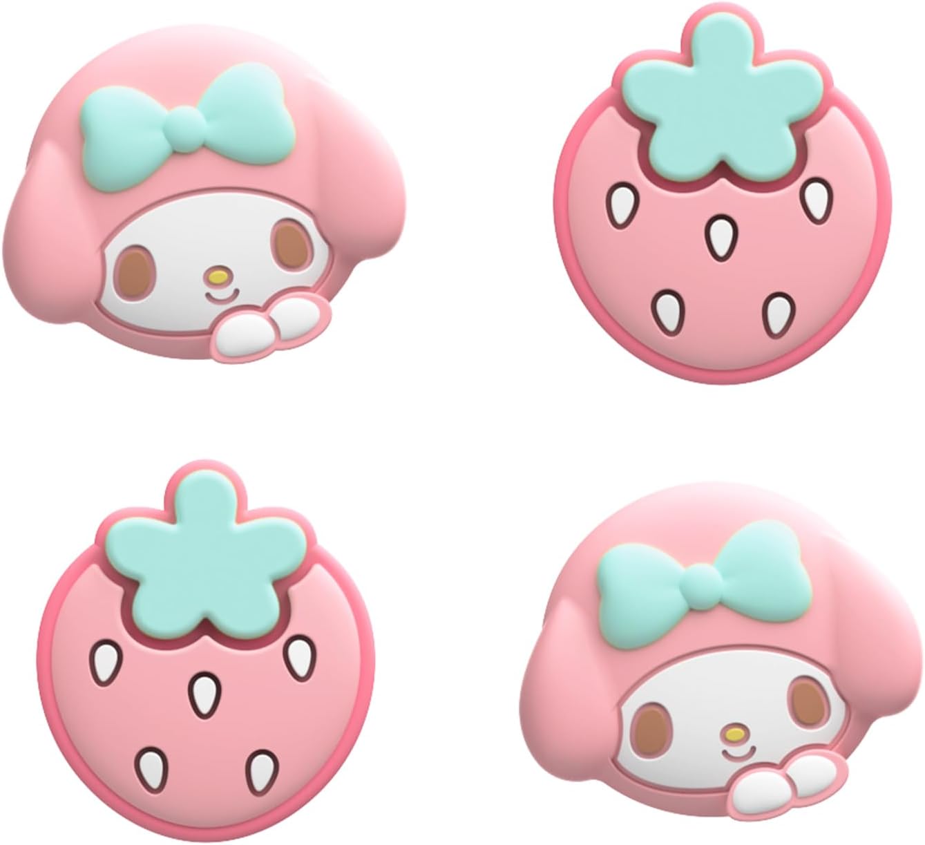 Yocore Thumb Grips, Soft Silicone Joystick Caps for Switch/OLED/Switch Lite, 4 Pcs