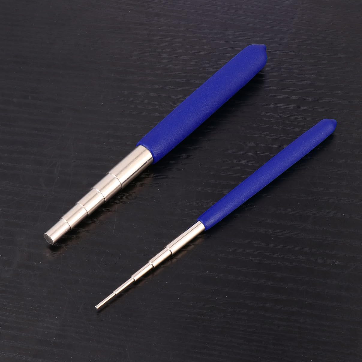 Homoyoyo Jewelry Mandrel Stick Wire Wrapping Tool Multi Measuring Tool for DIY Handcraft Art Includes Rods Durable Craft Accessory Blue