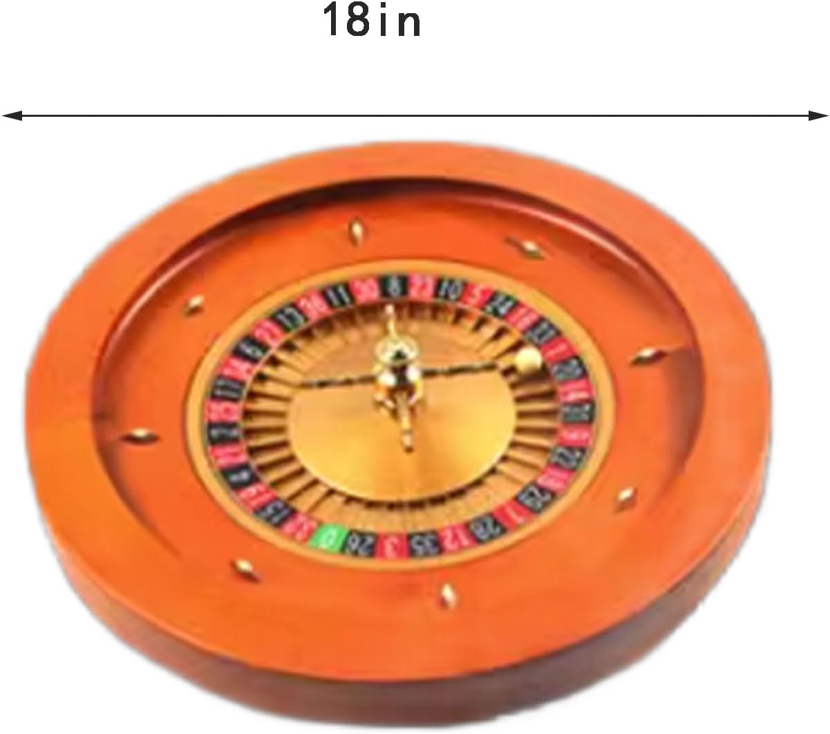 Roulette Sets 18in Roulette Shots with Balls Pills Professional Precision Bearings Roulette with Single Zero Layout Roulette Table for Game Night Party Games