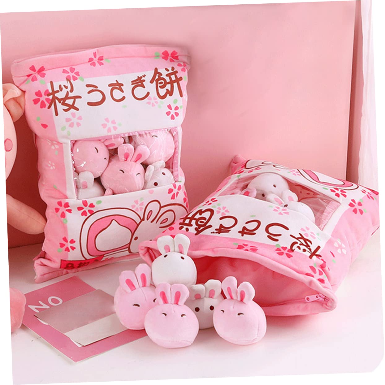 MAGICLULU 1set Cuscino Peluche Coniglio Adorabile per Ragazzo Ragazza Giocattolo Morbido Forma di Coniglio Decorazione Camere e Creativo per Ragazzi e Ragazze