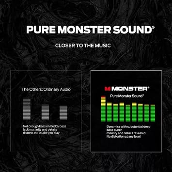 Monster S110 Portable Bluetooth Speaker, True Wireless Stereo Pairing, Built-in Mic