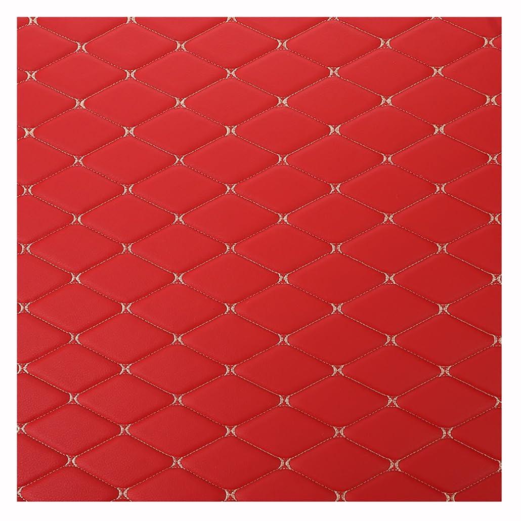 PU Cuero Artificial, Tela De Polipiel Para Tapizar, Cojines, Muebles - Tapicería - Retal De 100 Cm LargoX160Cm Ancho(Red,1.6X5m)