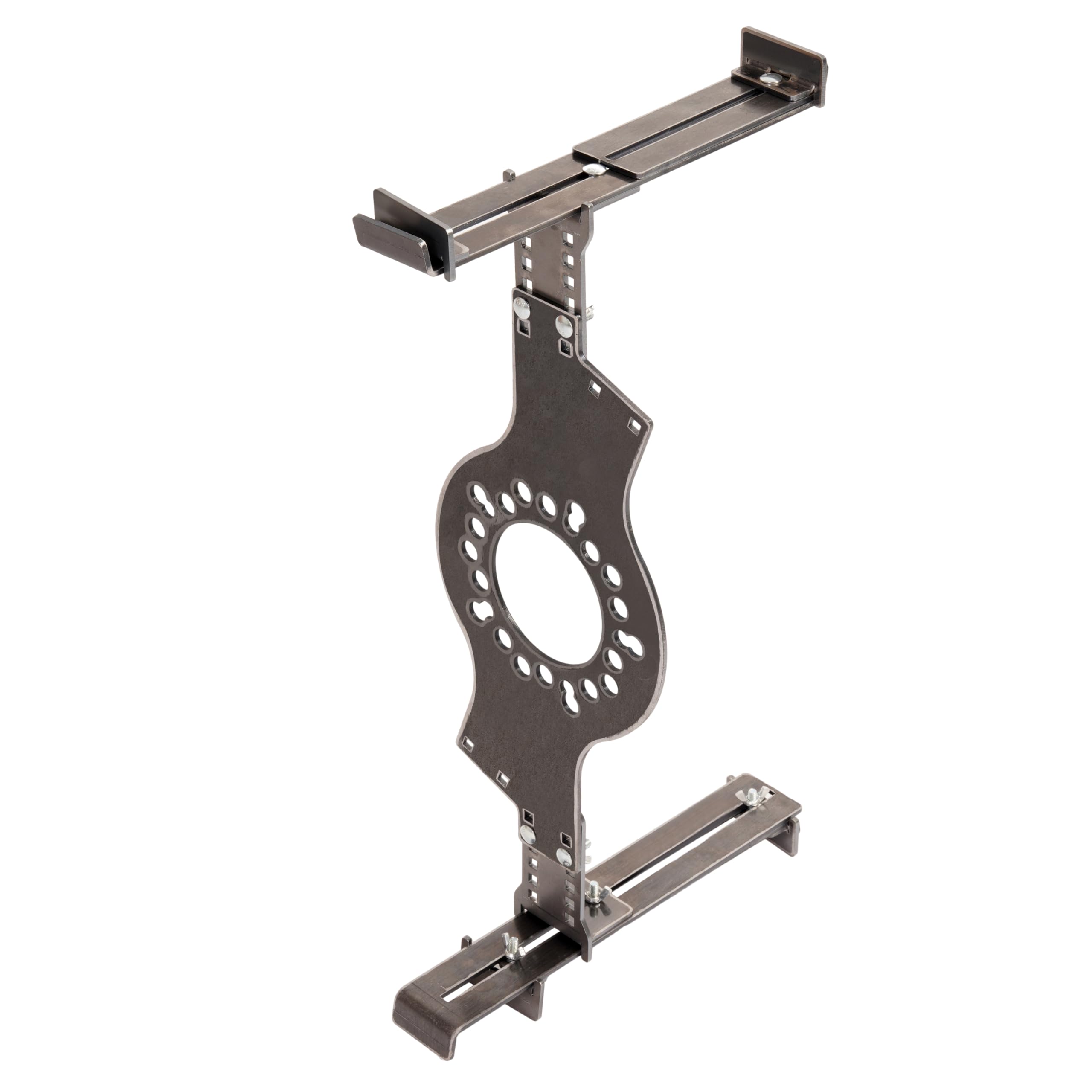 Universal Wheel Fitment Tool Fit for 14"-20" Diameters and 7"-17" Widths Wheels 5-Lug Metric Wheel Bolt Patterns Wheel Fitment Simulator Tire/Rim Fit Size Measuring Mockup Tool Steel Raw