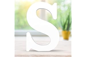6 Inch 3D White Wooden Letters: Decorate and Educate
