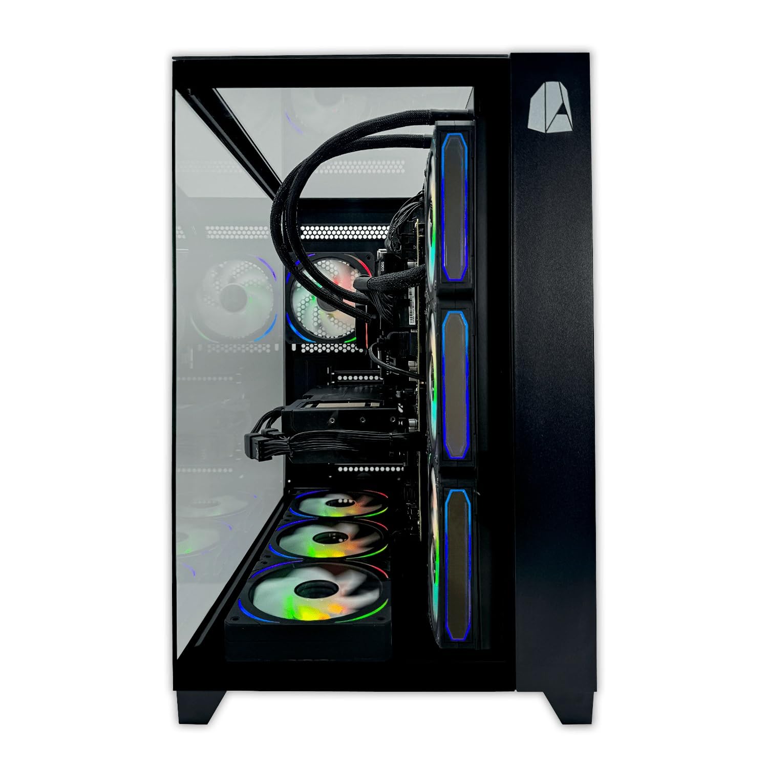 NitroPC - PC Gaming Estremo Nitro (Intel Core i9 12900K 16/24 5.2GHz, RTX 5070 12GB, RAM 32GB, M.2 1TB, Windows 11 PRO, WiFi) Computer fisso, PC Gamer (Nero) Nuova versione