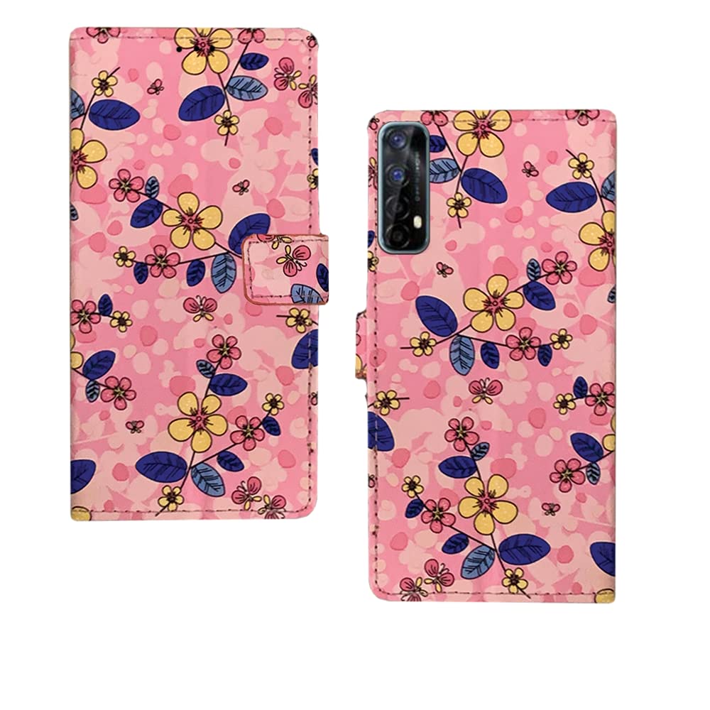 Inktree Realme 7 Flip Case | Premium Leather Finish Flip Cover |Designer Printed Flip Cover for Realme 7 - Pink Flowers (B0BNCFHRWV) Amazon Price History, Amazon Price Tracker