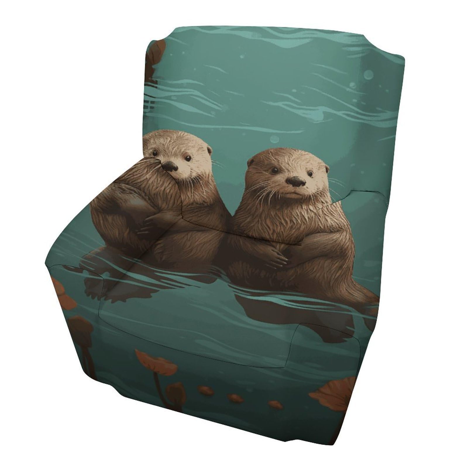 Fekiloot Style Otters In Love Couch Cover Sofa Cover Sofa Slipcover