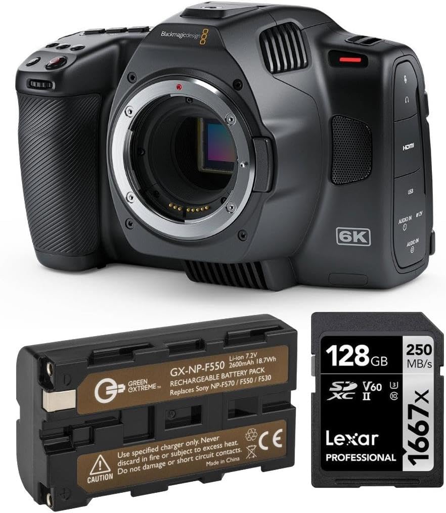Blackmagic Design Pocket Cinema Camera 6K Pro Bundle with