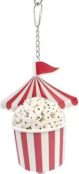 by M&M 1595 Sola Circus Cup - Handcrafted Sola Wood Foraging Bird Toy, Shreddable Soft Wood and Food Grade Paper Cup, Delightful Design, Fun for Birds Beaks and Feet, Enticing