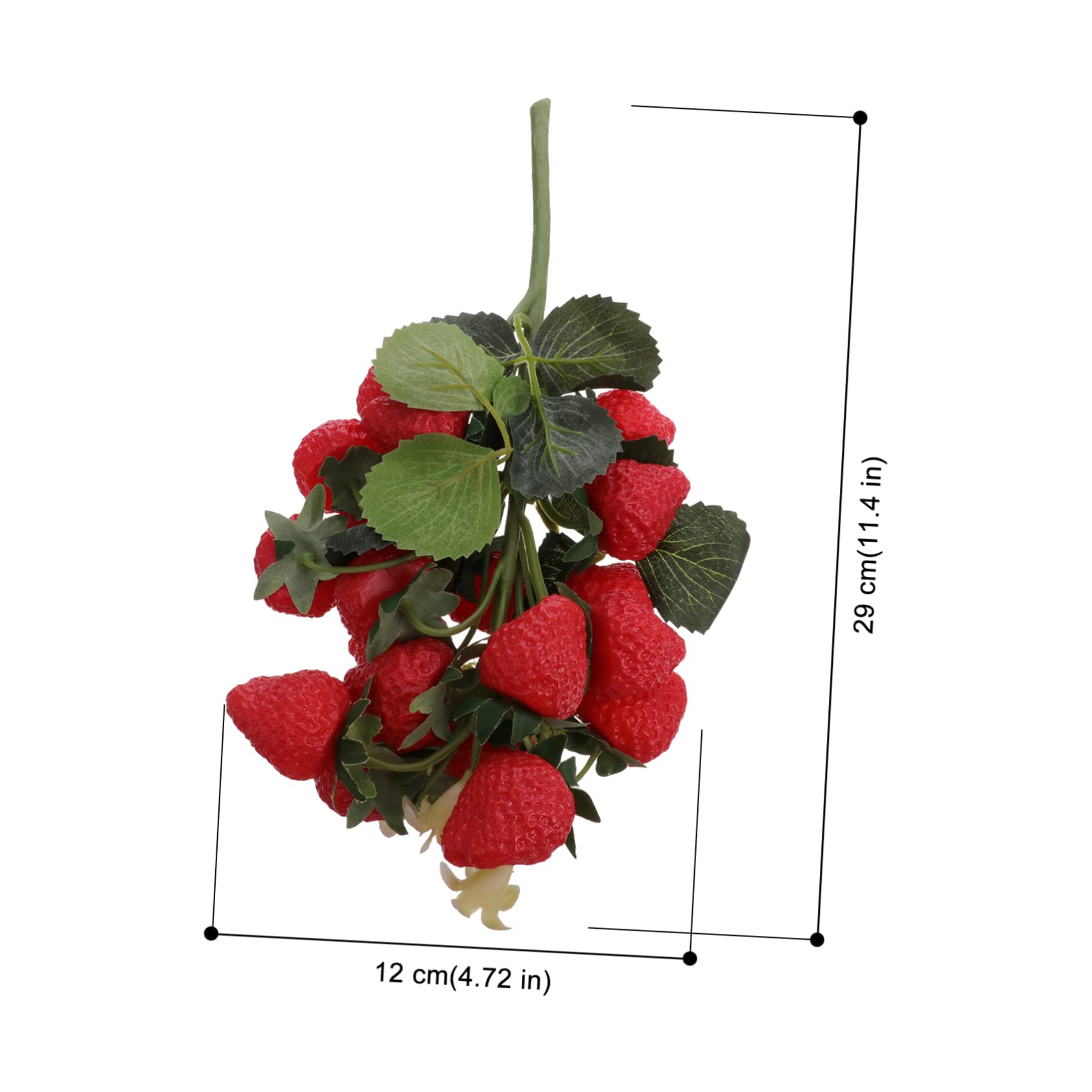 PRETYZOOM 4 Pezzi Di Fragole Decorative Per La Casa Frutta Artificiale Realistica Per La Cucina E Il Matrimonio
