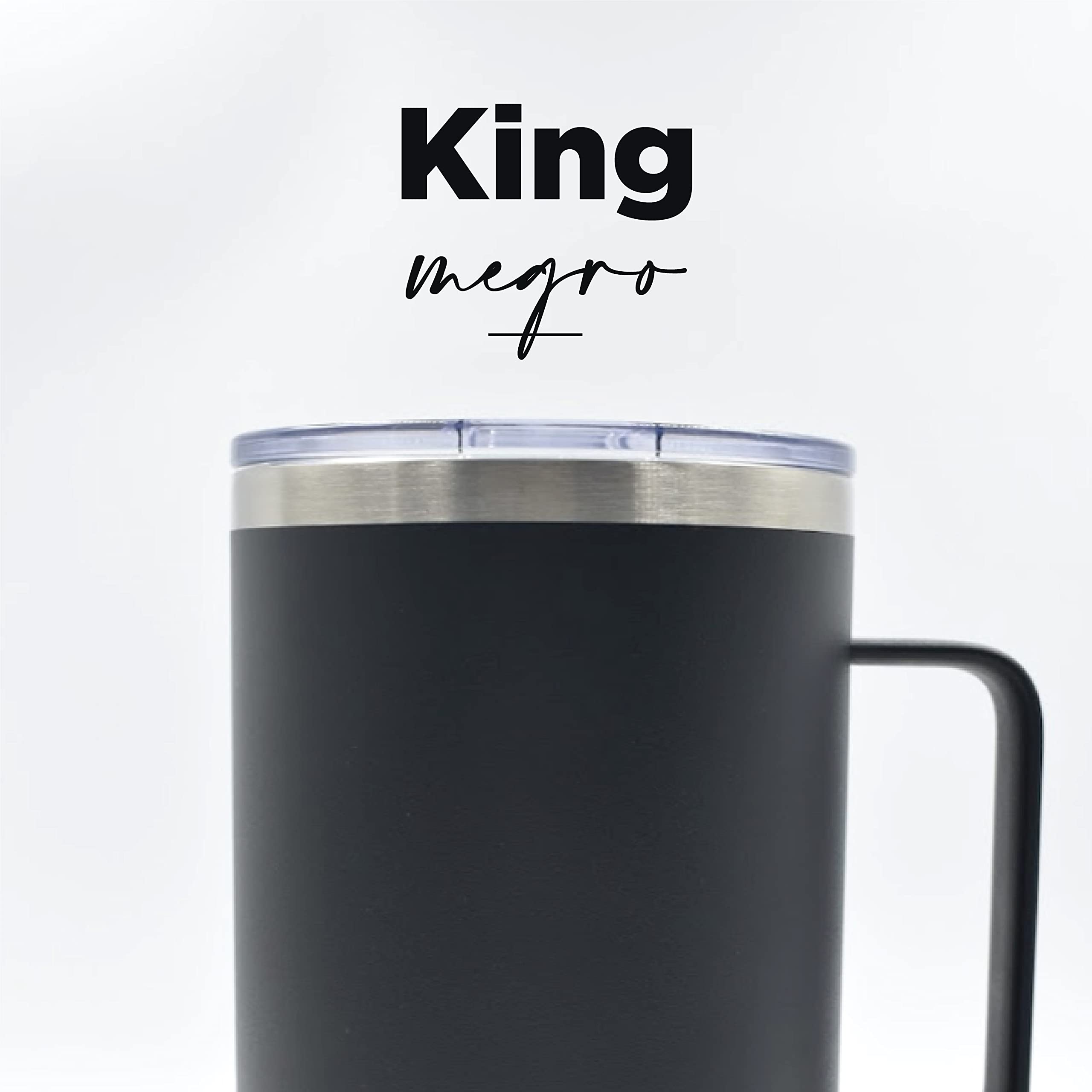 NORDAY | Edelstahlbecher - Becher | Becher 4 oz schwarz Thermobecher | hält die Temperatur zwischen 8 und 24 Stunden | Anti-Spill Deckel - Ideal für Ausflüge | Doppelwandig - Extra Resistant