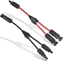 Y Branch Parallel Connector Solar Branch Adapter Y Photovoltaic Connector Solar Panel Cables Distributor Socket Y Type...