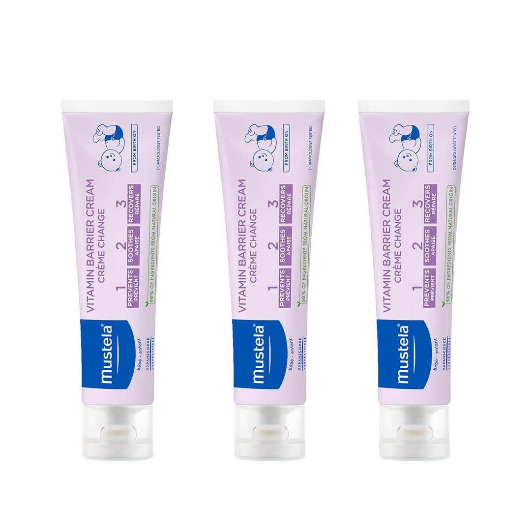 Mustela Baby 123 Vitamin Barrier Cream (Diaper Rash Cream) 50ml - Buy 2 Get 1 Free (50mlx3)-image-13