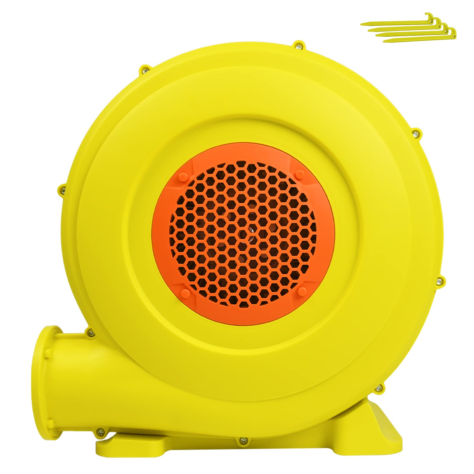 UISEBRT Pompa ad aria elettrica gonfiabile, soffiatore d'aria con grande fondo e apertura dell'aria, ventilatore portatile, soffiatore permanente per giocattoli gonfiabili