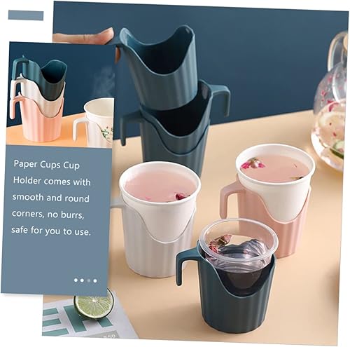 Miniatura 7 de DOITOOL 6 uds. Anti-quemaduras de papel titular de la taza esquinas lisas desechables para el hogar oficina fiesta café