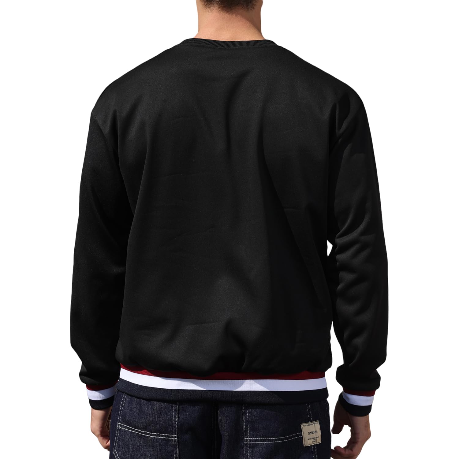 VERAVANT Sweat Homme Manches Longues Pull en Sweat-Shirt