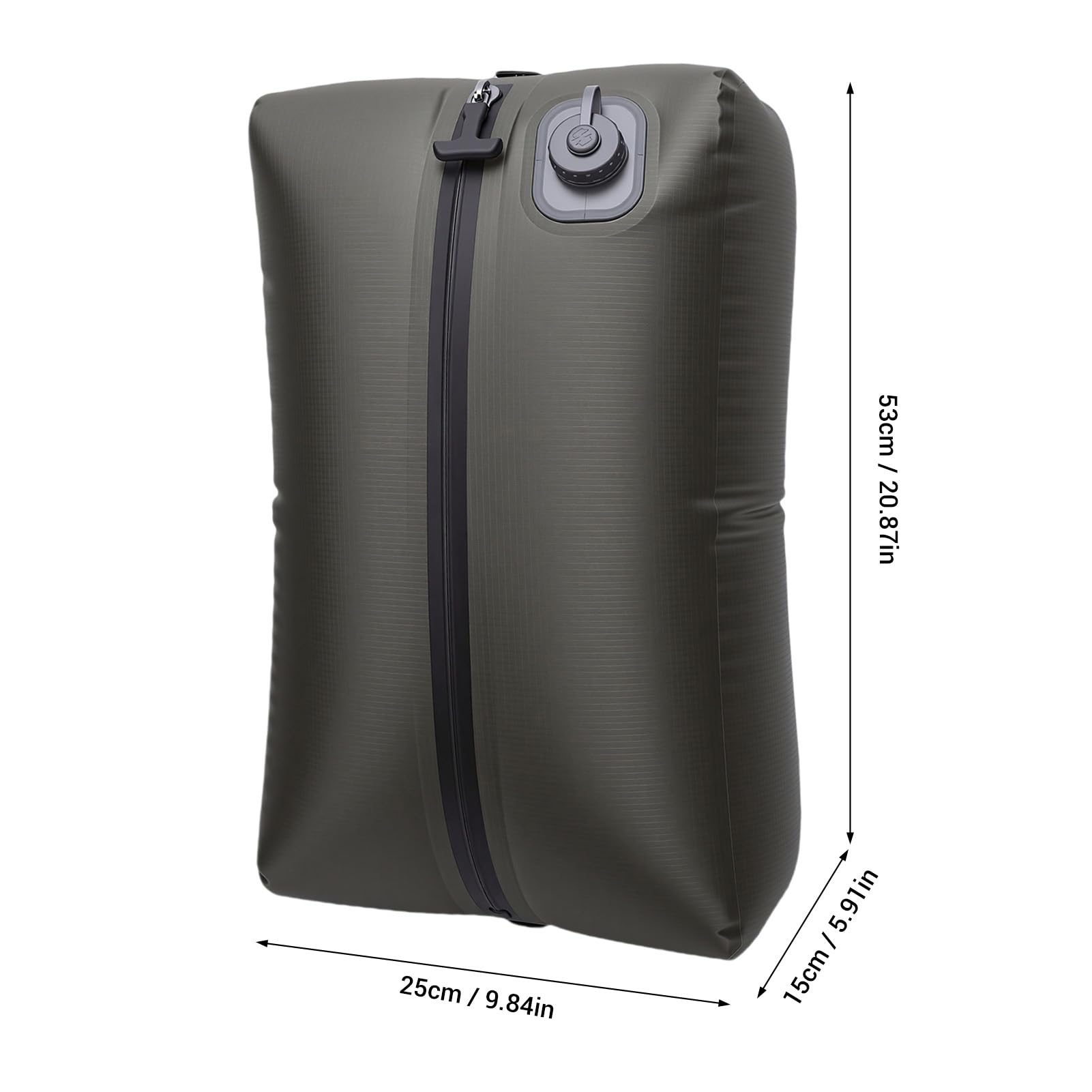 Ejoyous Bolsa de Vacío de Viaje Reutilizable Bolsa de Compresión de Poliéster 20L con Bomba Incorporada Solución de Embalaje Liviana para Organización de Equipaje de Ropa para Viajeros (rejilla verde)