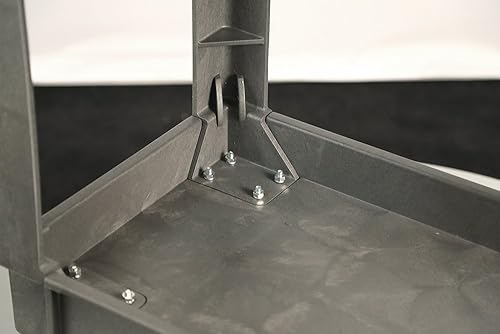 Miniatura 7 de Manufacturing 2521 Deep Well Utility Cart, plástico, 2 estantes, 500 lb. Capacidad, 17-12 x 34-12 x 32-34