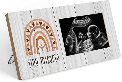 Marcos de fotos de arco iris, regalos de embarazo para madres primerizas, regalo de ultrasonido para anuncios de embarazo, regalos para nuevos